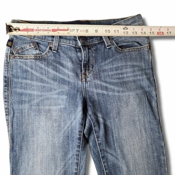 ROCK & Republic Blue Kasandra Distressed Boot Cut Jeans - Picture 3 of 5